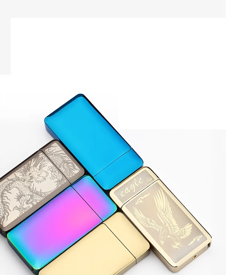 New Double Fire Cross Dual Arc Pulse Lighter USB Rechargeable Flameless Light Sensitive Electronic Cigarette Lighters encendedor | Дом и сад