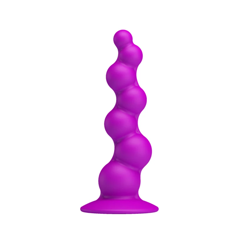 Анальная пробка G-spot Стимуляция Потяните бусины присоски фаллоимитатор