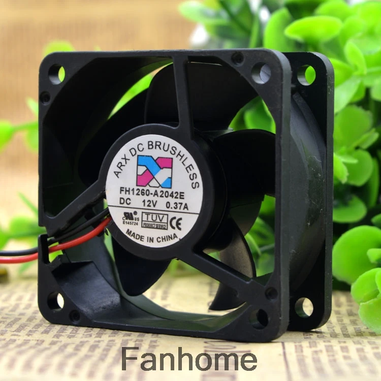 Двухпроводный охлаждающий вентилятор для Taiwan Threesmiths ARX FH1260-A2042E 12V 0.37A 6CM 6025 |