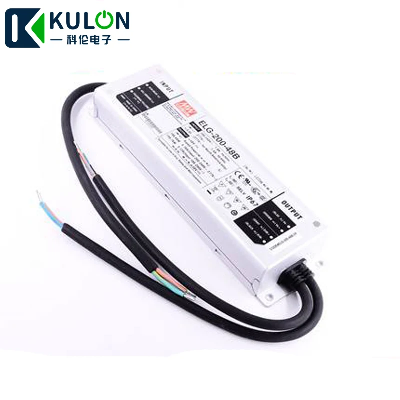Оригинальный источник питания MEAN WELL ELG-200-48B 200W 48V 4.16A IP67 с регулируемой яркостью |