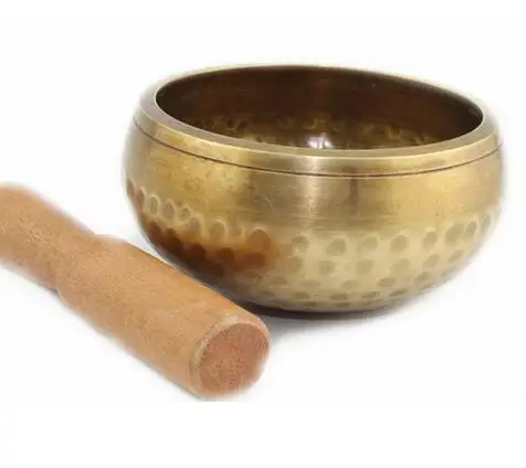 Тибетский Лаки Буддизм Поющая Чаша Медитация Бронзовый Меди Поющие Чаши
