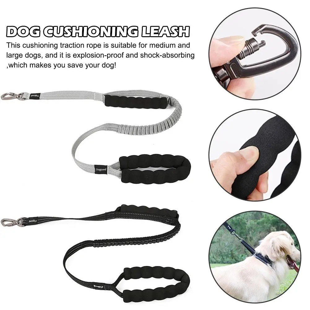 

Large Medium Dog Telescopic Leash Pet Training Rope Chain with Reflective Strip Rushing-proof Buffer Elastic Pet Traction Rope