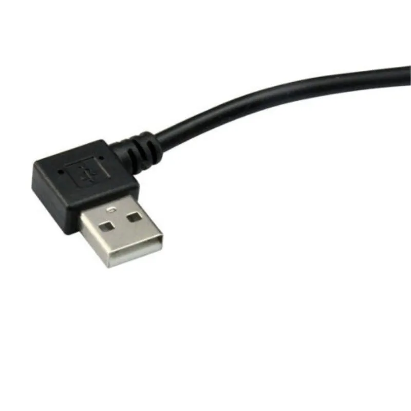 Переходник для кабеля с левым углом 90 градусов 0 3 м разъем USB 2 A а папа | Компьютеры