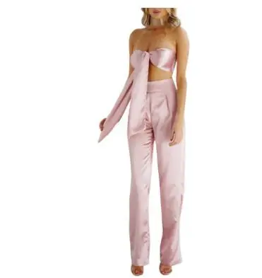 Женский комплект из двух предметов Топ без бретелек с открытыми плечами