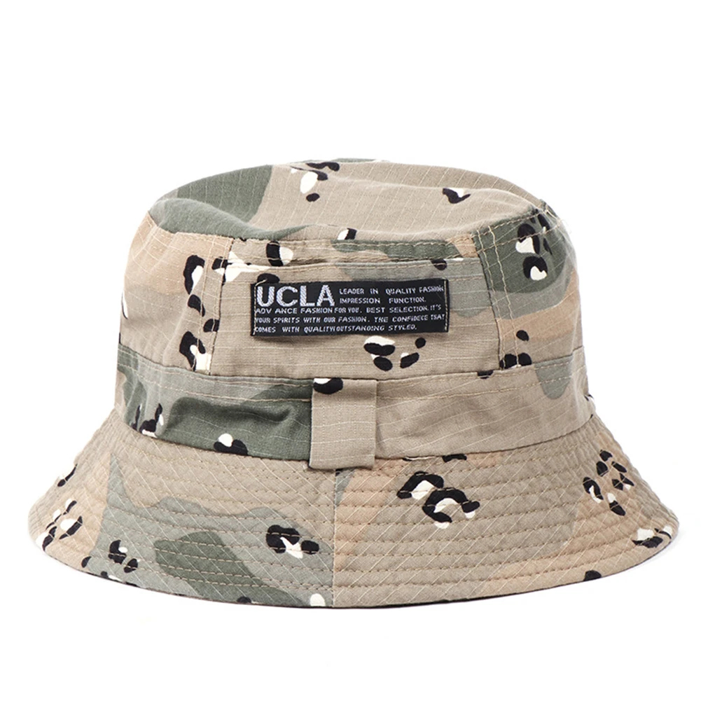 Green Camouflage Летняя одноцветная Панама Шляпы затенение плоская кепка s наружная Рыбацкая солнцезащитная Кепка с буквенным принтом парусиновая шляпа от солнца - Цвет: Green Camouflage