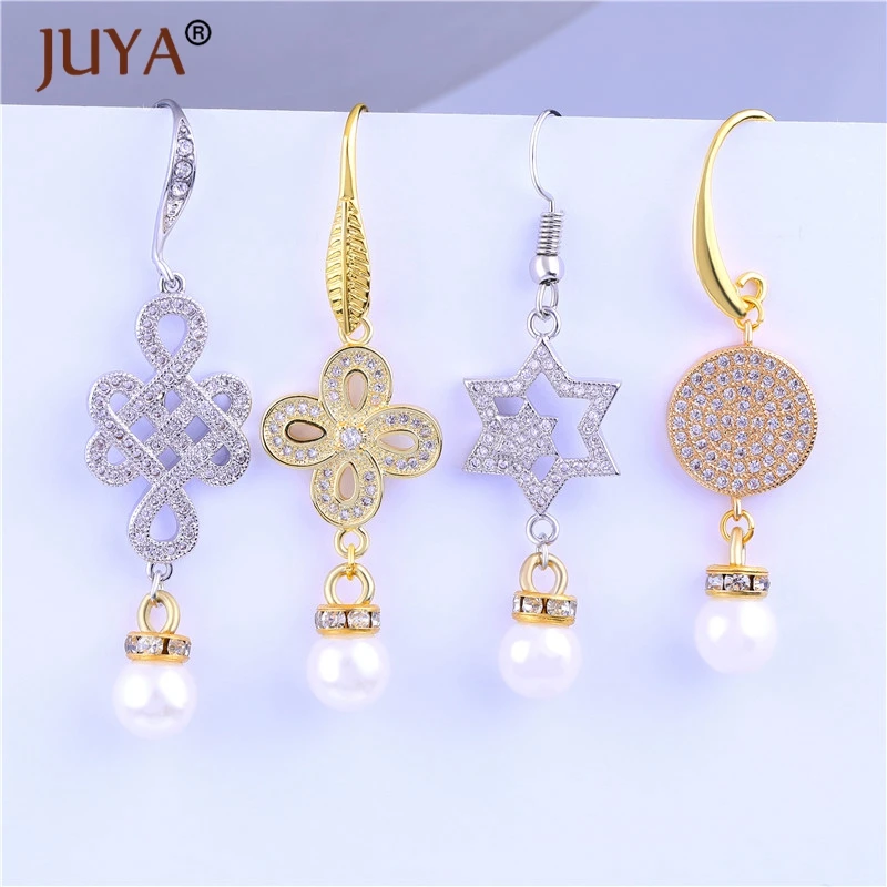 2017 Цветок Узел Разъемы для изготовления ювелирных изделий микро проложить CZ