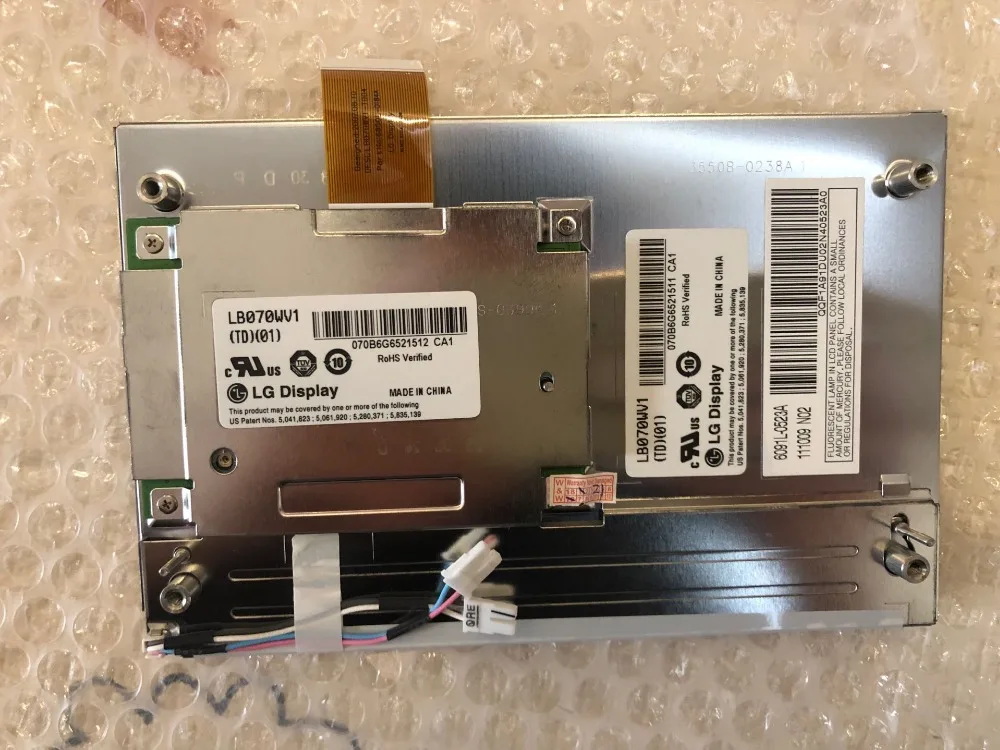 7 0 дюймовая TFT ЖК-панель LB070WV1-TD01 800 RGB * 480 WVGA параллельный ЖК-дисплей 1 канал 6 бит |