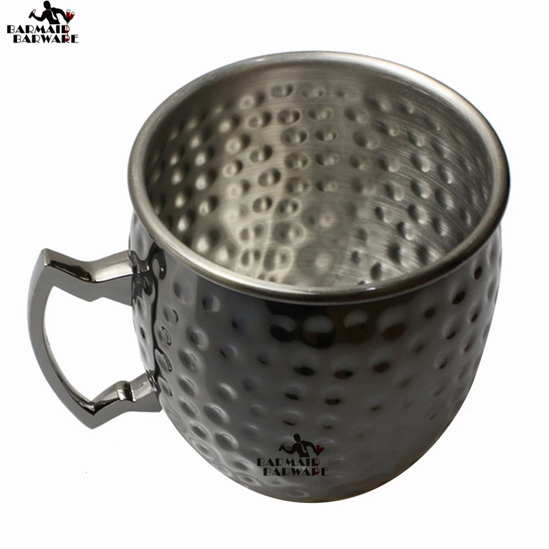 8 Pieces Moscow Mule Copper Mugs Metal Mug Cup Stainless Steel Beer Wine Coffee | Дом и сад
