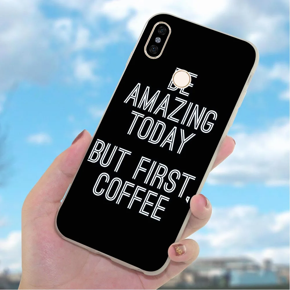 Мягкий чехол из ТПУ для телефона Redmi Note 7 Pro Coffee Wine 4X A2 A1 4A Plus 5A Prime 6A 6 5 Xiaomi Mi 9se 9 Lite