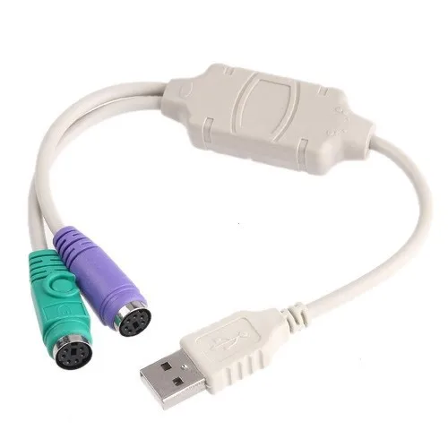 2 шт. адаптер USB 0 в PS2 с портами для клавиатуры и мыши|adapter cable|usb 2.0usb to ps2 |