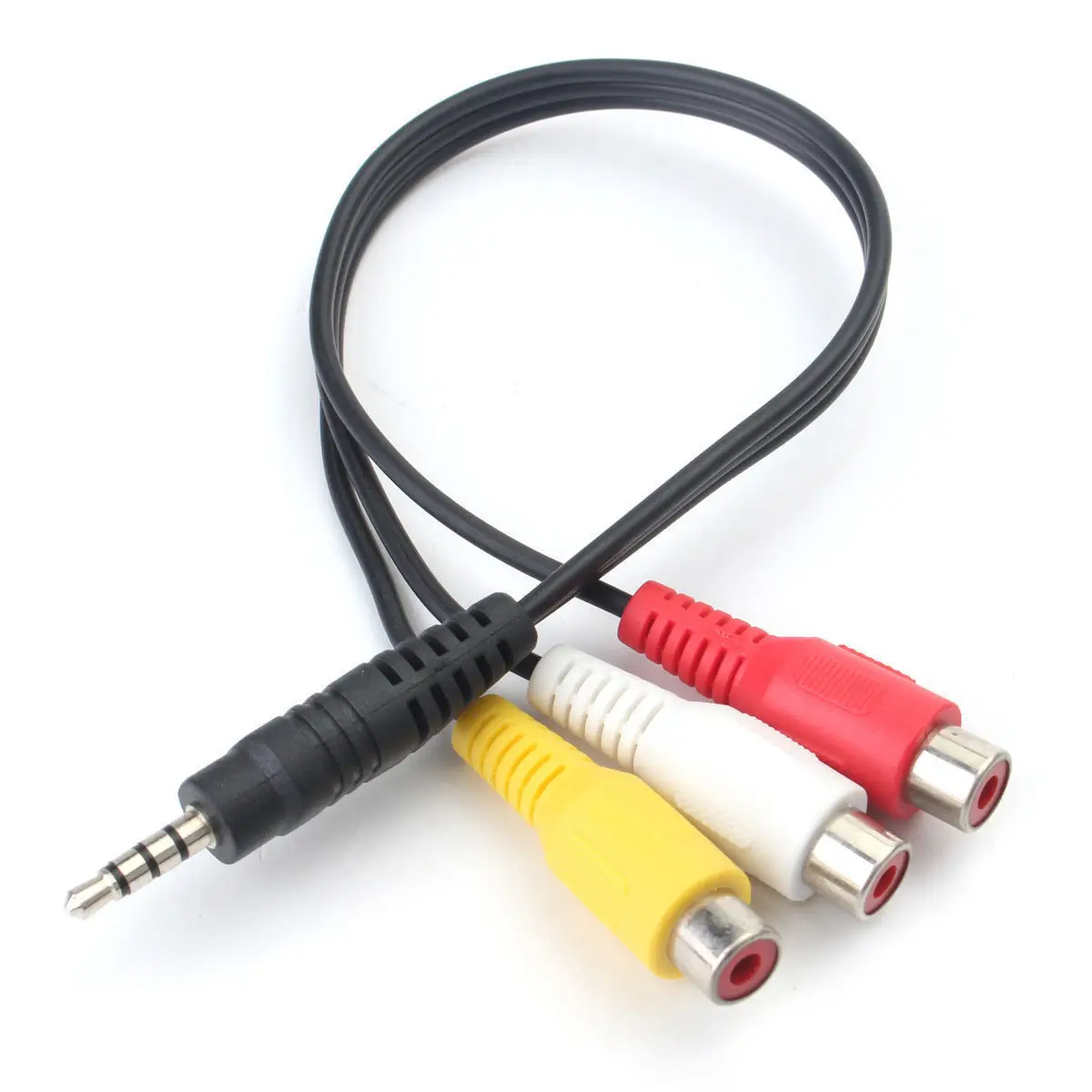 3 5 мм AV Мужской к RCA Женский аудио видео кабель фотошнур 0 25 м|adapter cord|adapter cablecable av