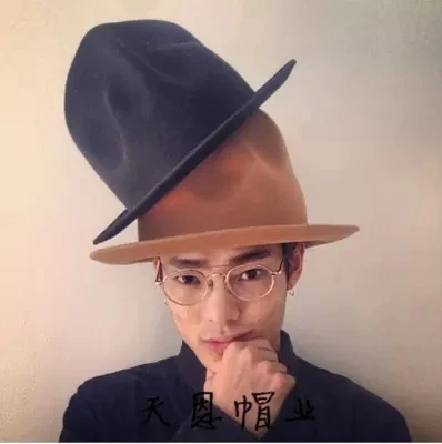 Новинка 2017 фетровая шляпа в стиле знаменитости|felt hat for man|hat hhats |
