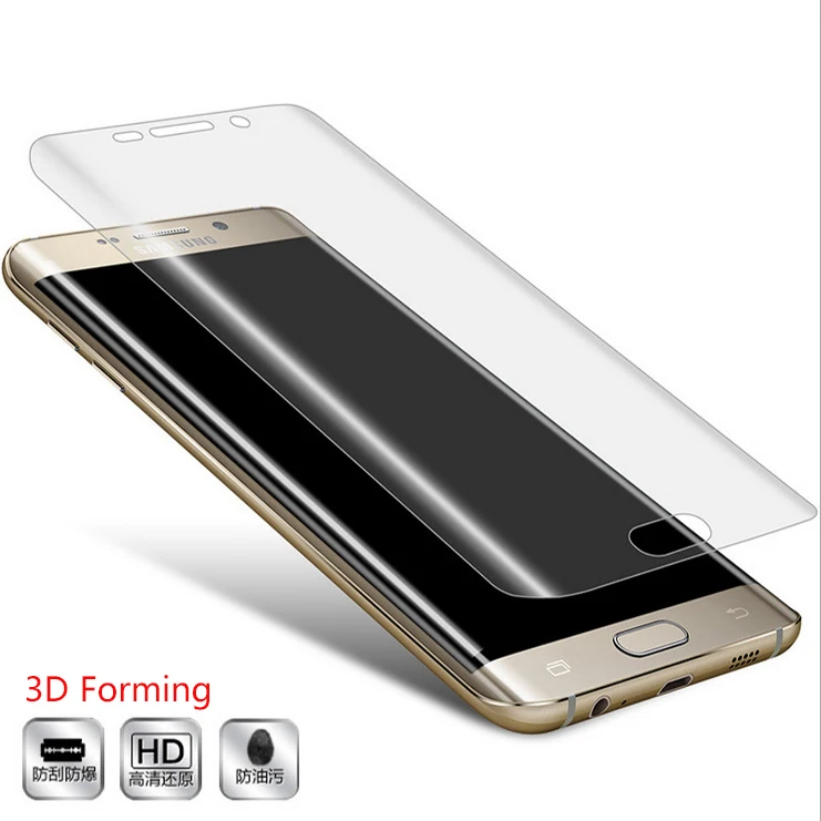 Qoowa HD Прозрачная 3D изогнутая мягкая ПЭТ пленка для Samsung Galaxy S6 Edge Plus S7 S8 plu полная