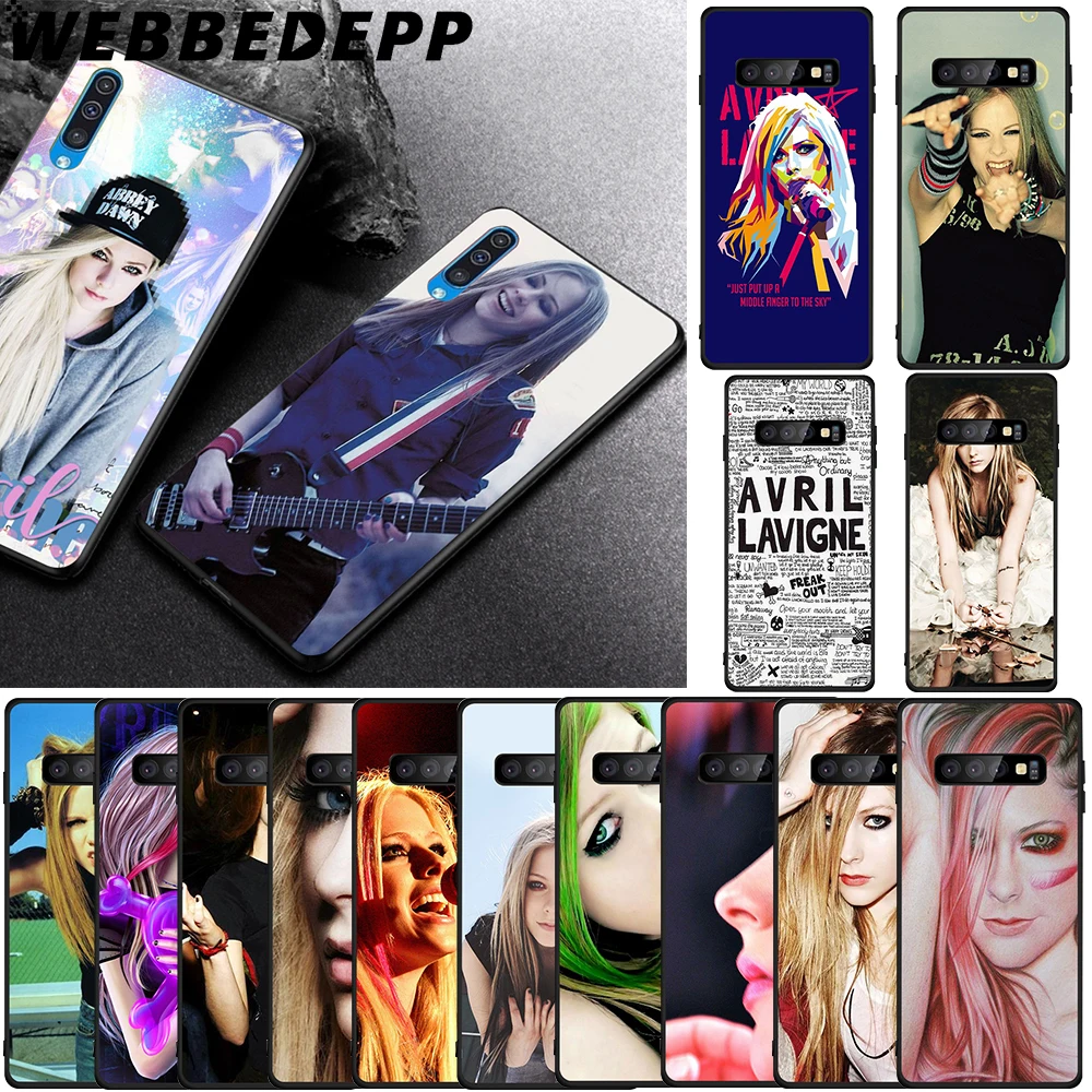 WEBBEDEPP Аврил Лавин Мягкий чехол из ТПУ для Samsung Galaxy S6 S7 Edge S8 S9 S10 Plus S10e|Бамперы| |