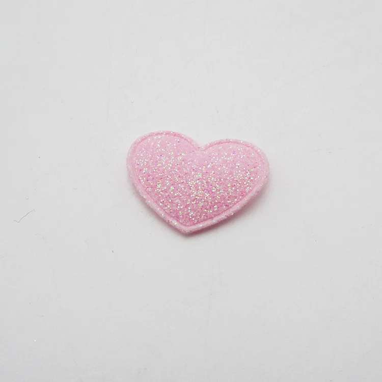 Разноцветные блестящие патчи в форме сердца 20 шт./лот 1 8x2 5 см мягкая аппликация
