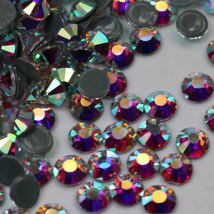 

High Quality crystal AB color DMC hotfix rhinestone applique 7200pcs/lot flat back crystal rhinestones wedding decoration DIY