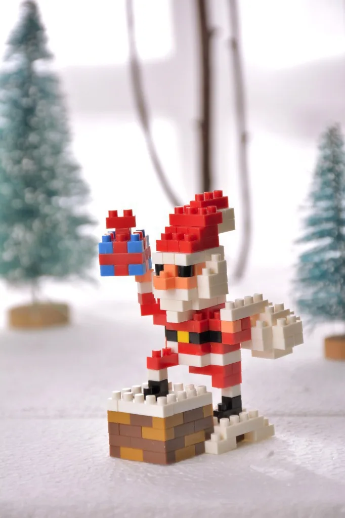 Строительные блоки Legoings Санта Клаус Снеговик DIY креативные кирпичи обучающая