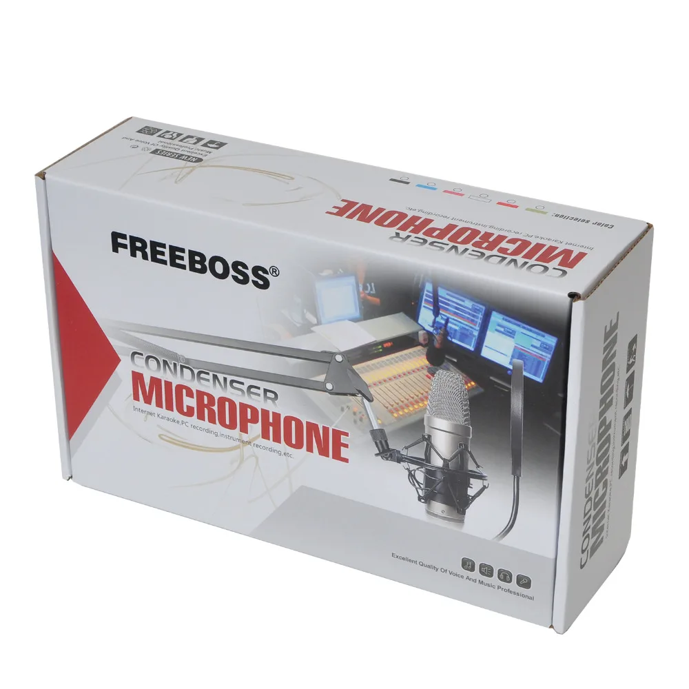 Проводной микрофон FREEBOSS E300 профессиональный студийный для хора и