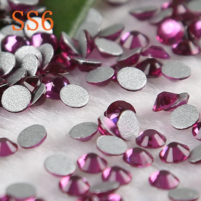 

Nail Art Rhinestone rose colour Flatback Non Hot Fix Rhinestones ss6