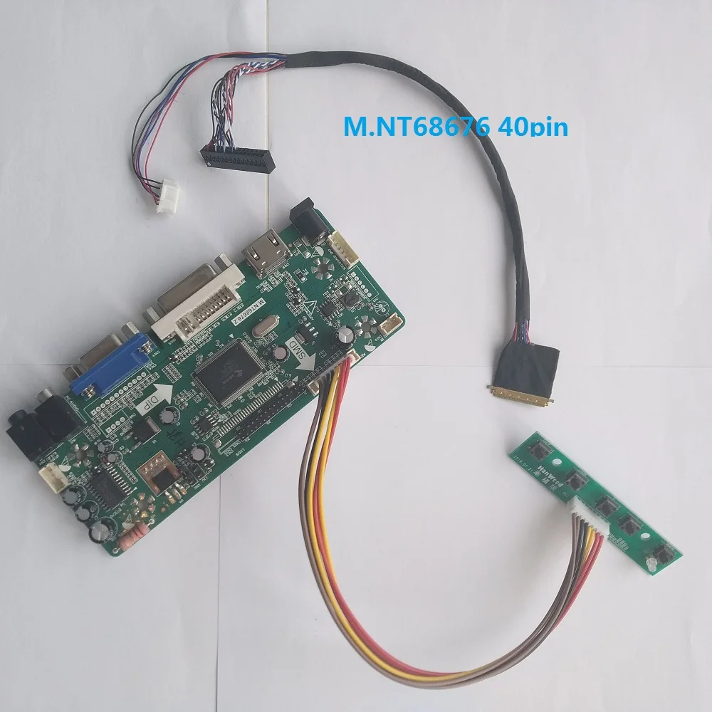 

Kit For A089SW01 V.0/A089SW01 V.1 M.NT68676 LED LCD HDMI DVI 1024X600 8.9" VGA Screen Panel monitor Controller board 40pin LVDS