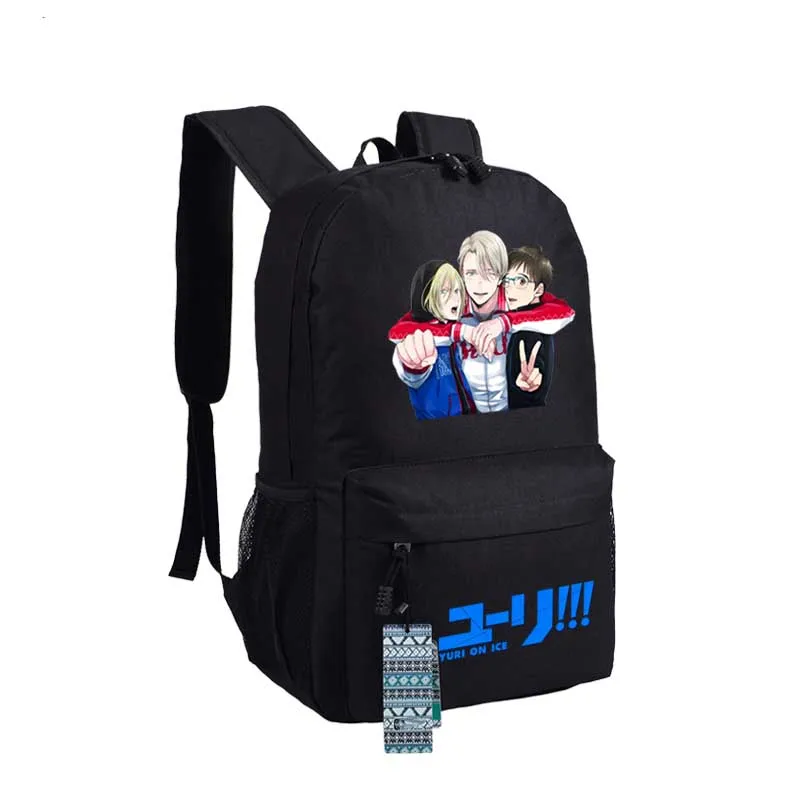 Новый Юрий! На ледяной рюкзак аниме Yuri on ICE Оксфордские школьные ранцы модная