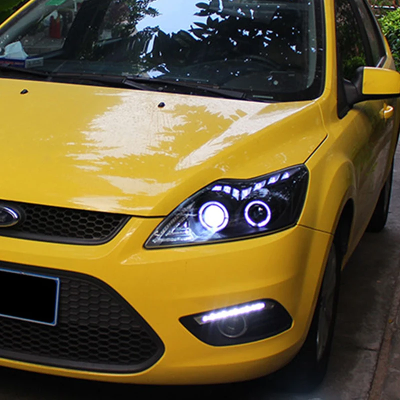 2 шт. светодиодный ные фары для Ford FOCUS 2009 2014 Автомобильные ангельские глазки