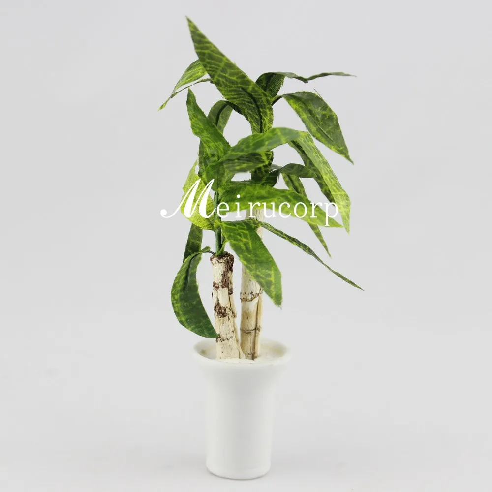 Оптовая продажа красивых кукольных домиков масштаб 1:12 мини цветок зеленый