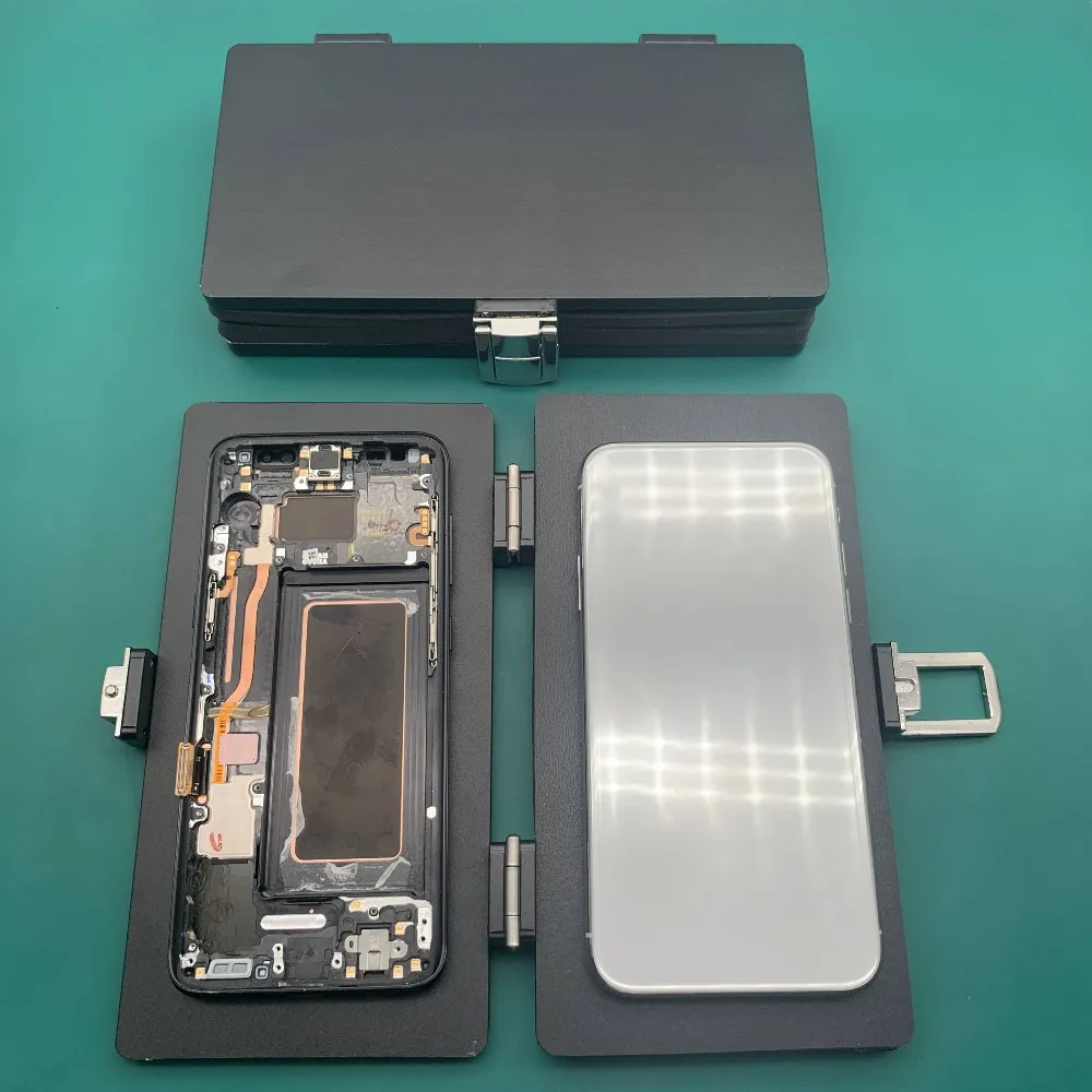 Новая Универсальная Зажимная форма для iphone samsung стеклянная рамка задняя крышка