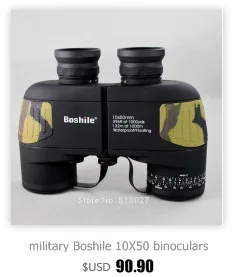 Водонепроницаемые противотуманные бинокли Boshile 10x50 темно-синий телескопы с дальномером компас сетка подсветка ночного видения телескоп