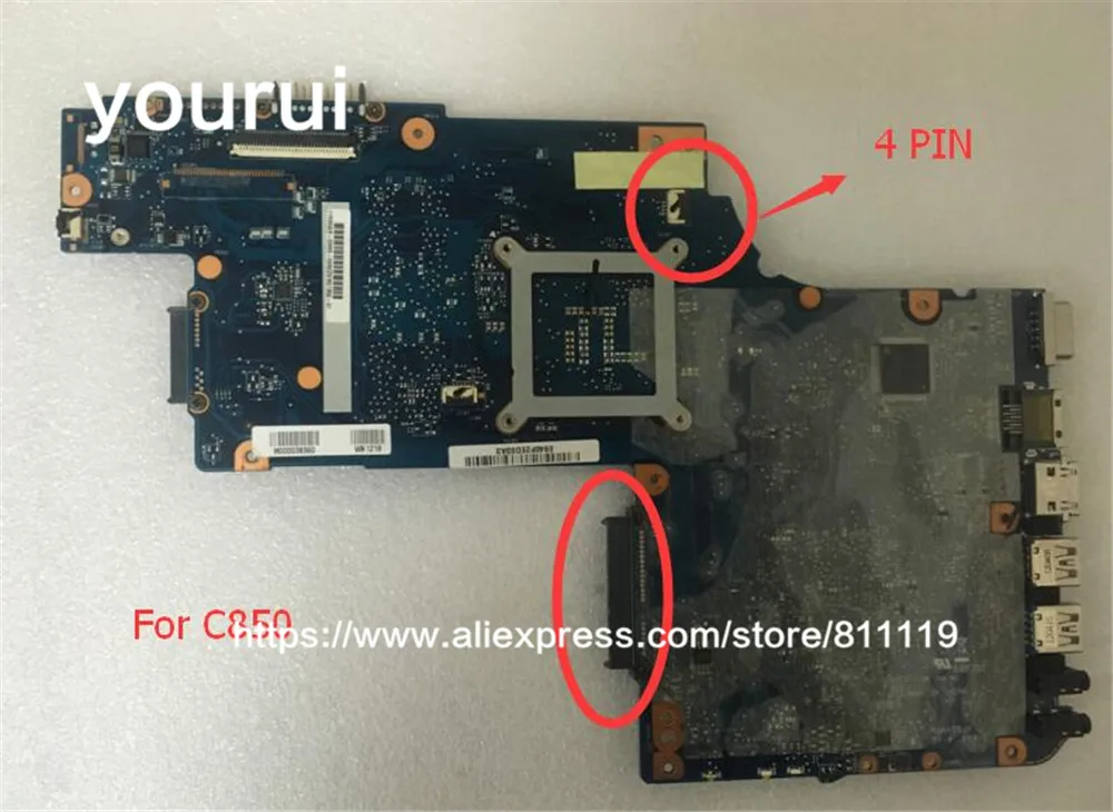 yourui For MotherBoard H000052610 Toshiba Satellite C850 L850 SJTNV HM70 DDR3 Mainboard | Компьютеры и офис