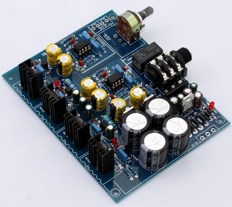 Плата усилителя мощности YJ0048 Hi-Fi усилитель BD139 BD140 NE5532 подходит для DIY E3 sound 126*97 мм |