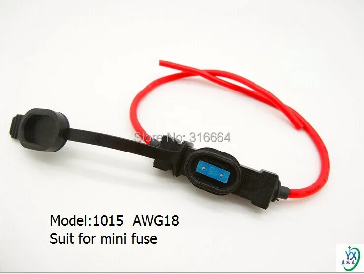 5 шт./лот автомобильный мини-предохранитель, автомобильный водонепроницаемый мини-держатель предохранителя с 18AWG 30 см