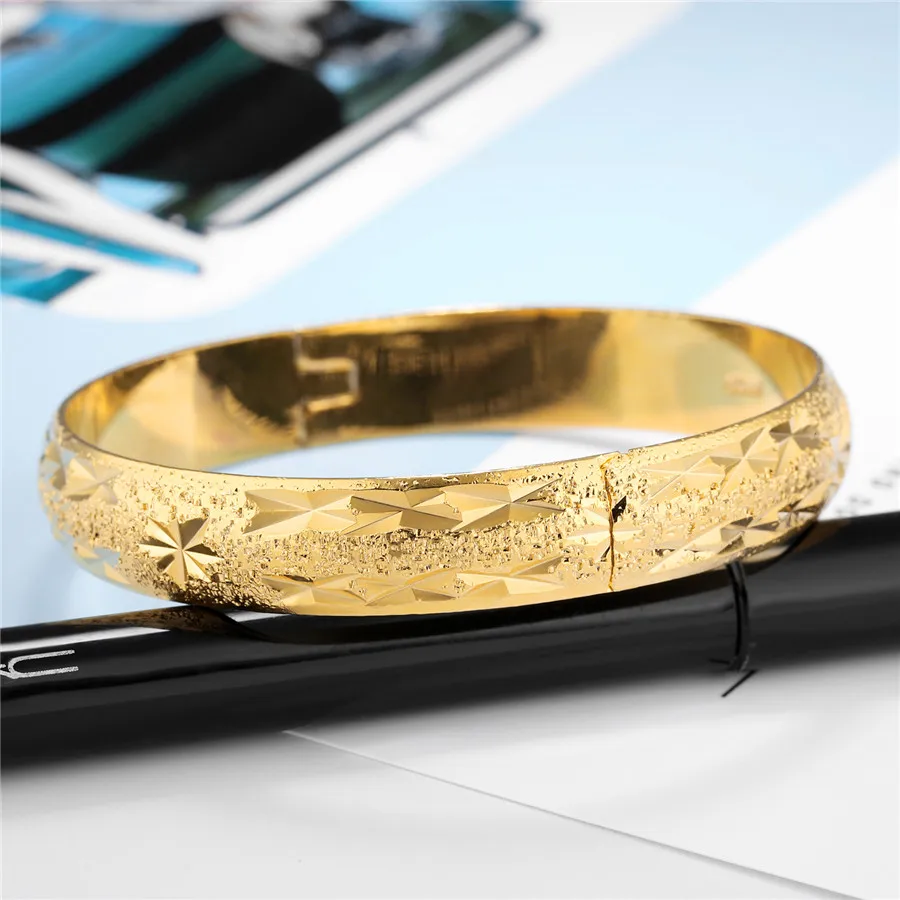 XQNI JEWELRY Delicate Sculpture Gold Color Bracelet &amp Bangle Retro Style Wide Wristband Infinity Hot Sale Birthday Gift | Украшения и