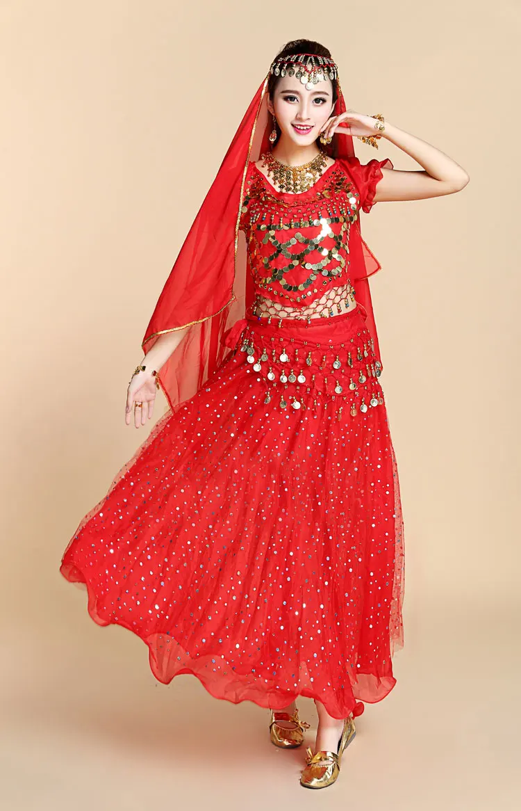 Костюм для танца живота взрослых 4 предмета/комплект | Тематическая одежда и