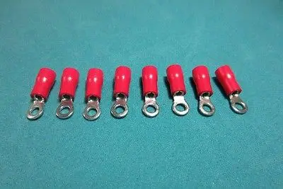 

1000pcs RV1.25-3.2 Round Type Red Pre Insulated Terminals for AWG 22-16