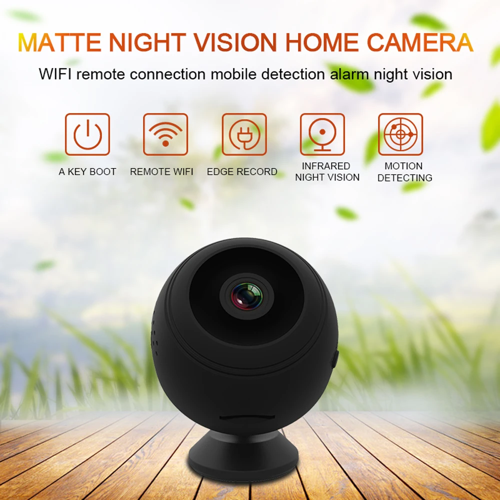 Мини Беспроводная Wi Fi камера 1080P HD IP с дистанционным мониторингом видео