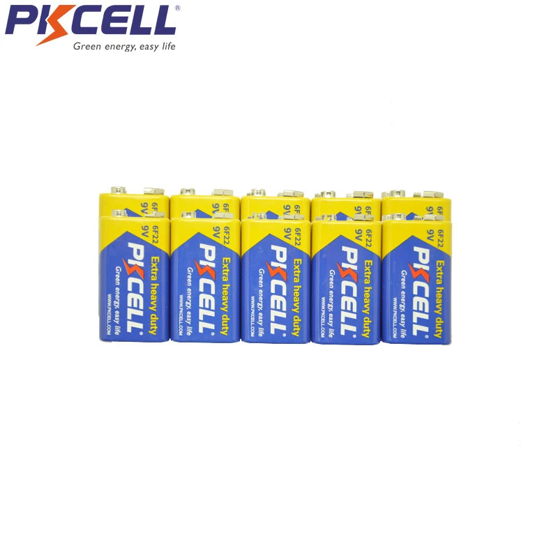1000 шт. PKCELL 9 V 6F22 Батарея сверхповышенной мощности батареи сухая батарея для