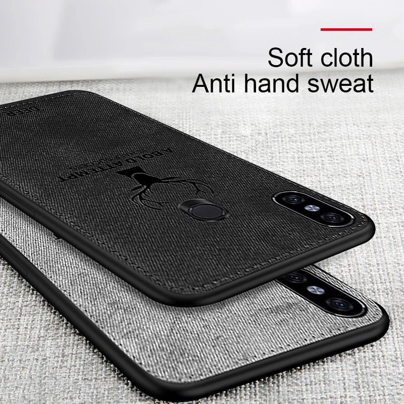 Для Xiaomi Mi 8 SE A1 A2 Lite Mix 2 2s 3 Play Redmi 6 6A Note 5 Pro S2 F1 тканевый Мягкий силиконовый чехол из