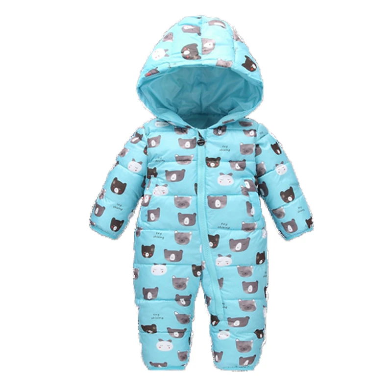 Детский комбинезон с капюшоном и медведем х/б|baby down snowsuit|baby snowsuitbaby snowsuit |