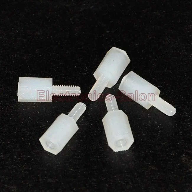 

(1000 pcs/lot ) 6mm M2 Nylon Hex Male-Female Standoff, Spacer
