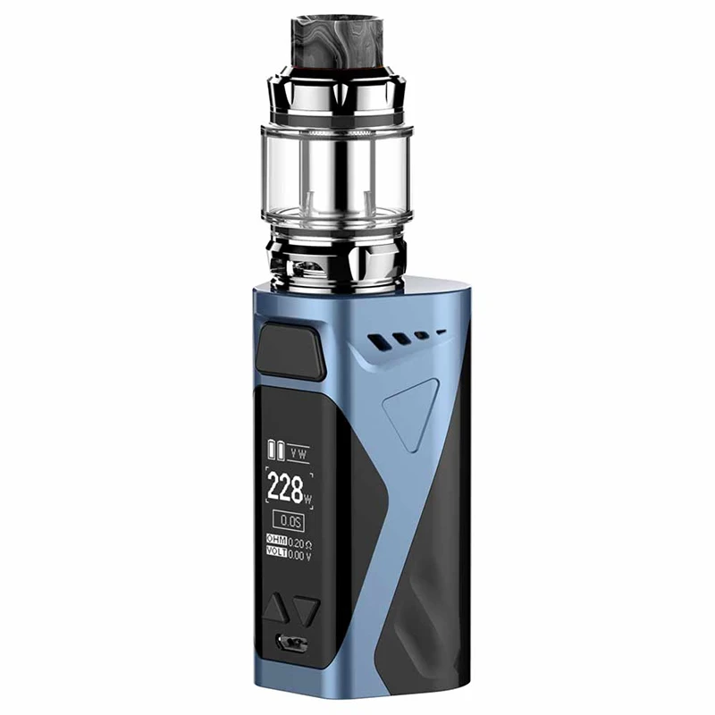 E-cigs Rincoe Manto X Mesh 228 Вт комплект маленький двойной 18650 с 6 мл Metis Mix распылитель сетки
