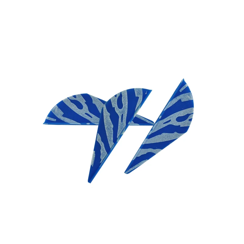 

100Pcs 2" Tiger Stripe TPU Plastic Vane for Carbon Fiberglass Aluminum Arrow Accessories Hunting Shoot Archery Bow Free Shipping
