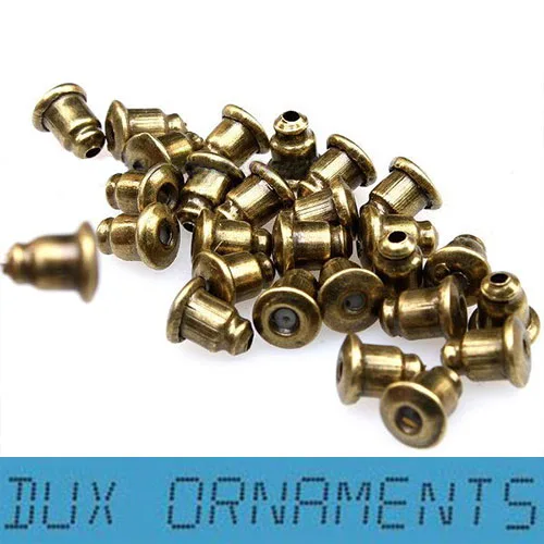 1000pcs/6USD Cone Earring Backs Gold Silver Tone 6mm Stud Earing End Caps free shipping | Украшения и аксессуары
