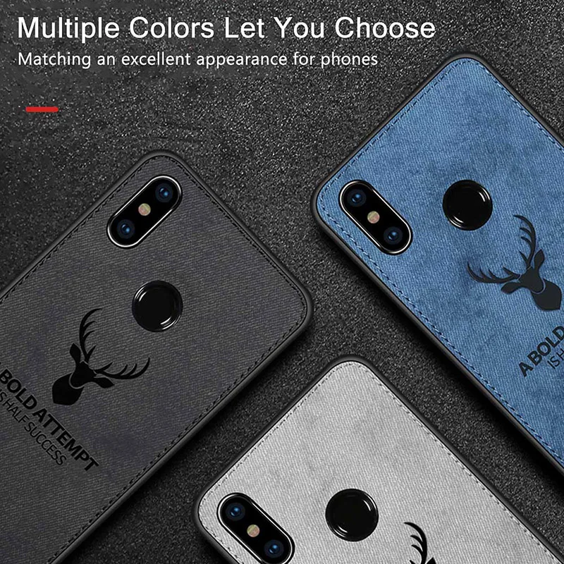 Case For Xiaomi Redmi Note 6 Pro Soft Fabric TPU Silicone Bumper Cover |