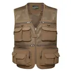 Brieuces Брендовые мужские жилеты, куртка без рукавов, хлопковый жилет с карманами для путешествий, репортер, журналист, фотограф, жилет, безрукавка, жилет