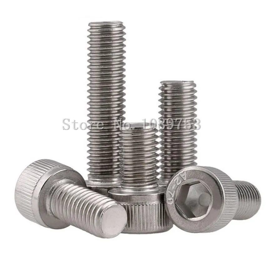 Шестигранный винт из нержавеющей стали метрический велосипедный 50 шт. M2 M2.5 M3 M4