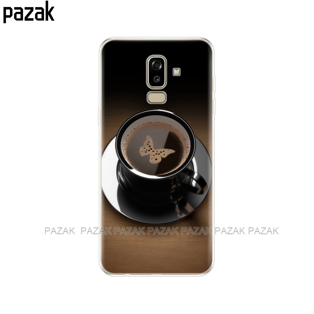 52255 Чехол для samsung Galaxy J8 чехол силиконовый чехол для samsung Galaxy J8 J810 чехол с черным принтом - Цвет: 52255