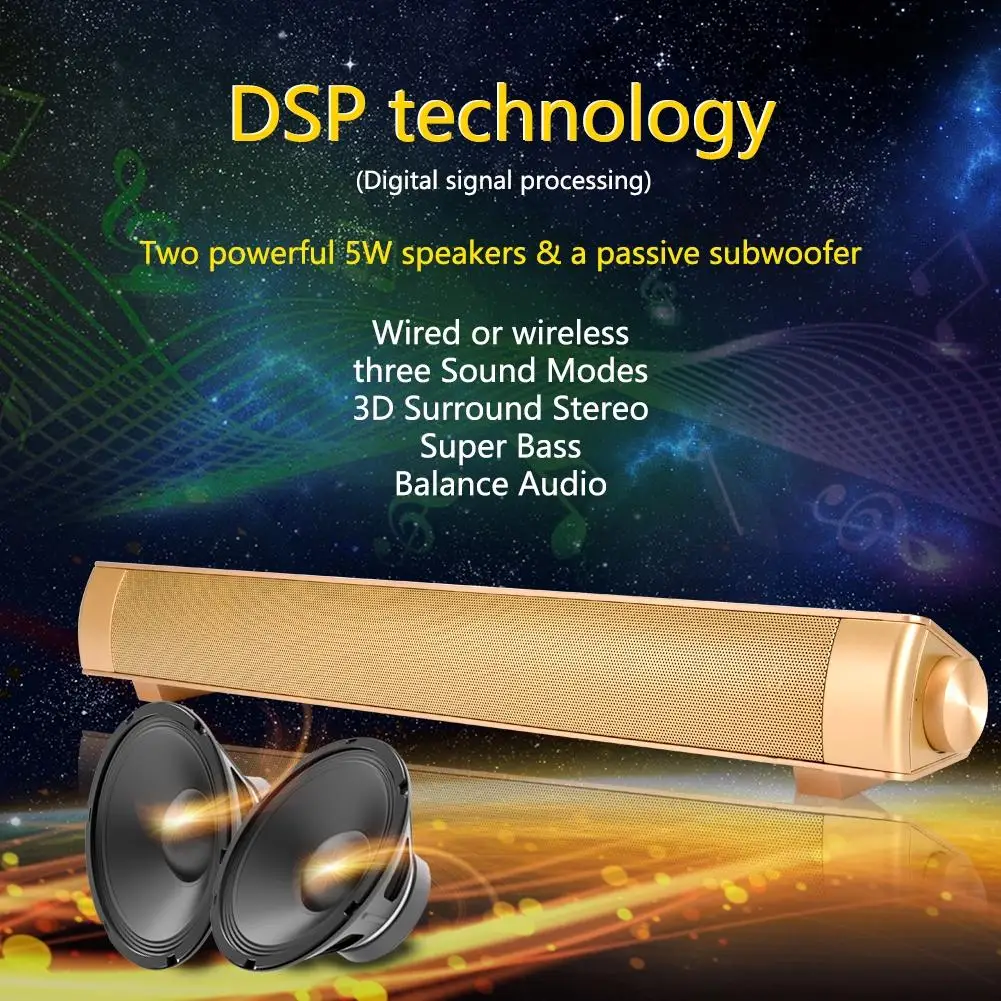 EastVita LP-08 беспроводной динамик bluetooth Dual Subwoof для iPhone компьютера iPad Samsung смартфона