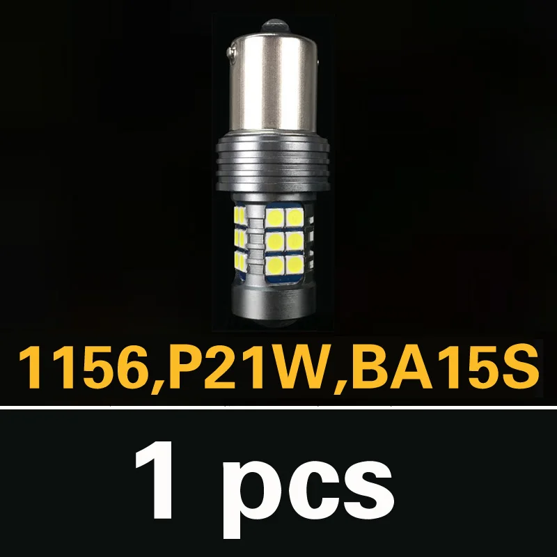 1156 P21W BA15S 1 шт. Автомобильный светодиодный Фары заднего хода Canbus лампа W16W T15 P21W BA15S W21W для Audi A4 b8 A3 8p 8l A6 Q5 A1 A5 80 TT Q3 R8 B6 A5 S5 S6 - Испускаемый цвет: 1156 P21W BA15S