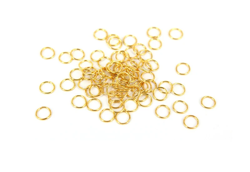 1pack 3/4/5/6/7/8/10mm Metal DIY Jewelry Findings Open Single Loops Jump Rings for Jewelry Making Accessories